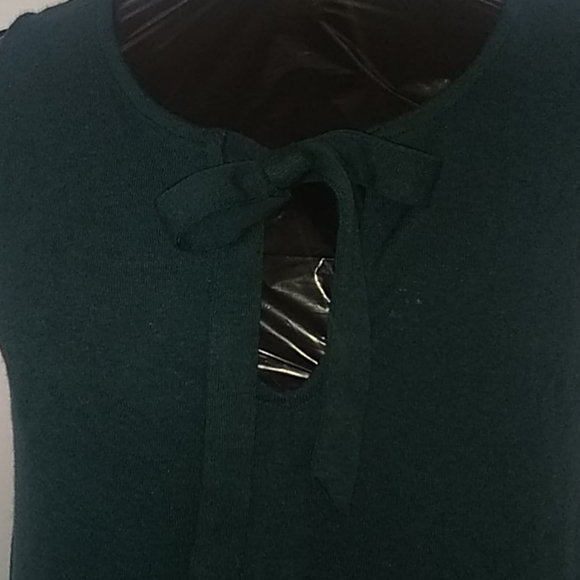 NWT Loft Green Sleeveless Tie-front Tank, Sz XS - Picture 3 of 4